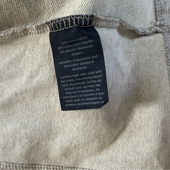 Tommy Hilfiger Military Band Style Jacket Open Front Metal Buttons Gray Size M - Picture 4 of 9